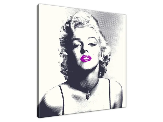 Obraz Marilyn Monroe s fialovými perami