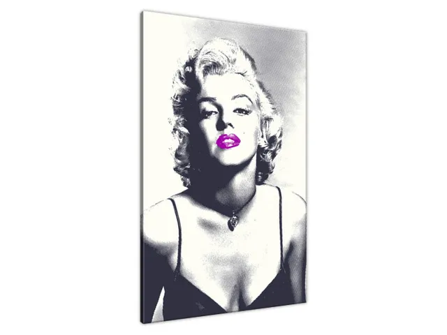 Obraz Marilyn Monroe s fialovými perami