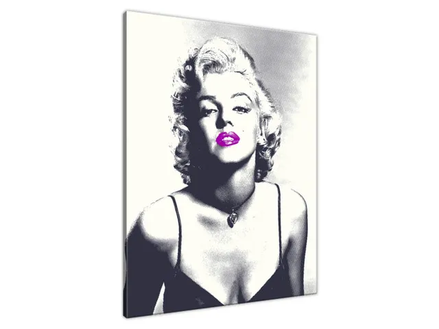 Obraz Marilyn Monroe s fialovými perami