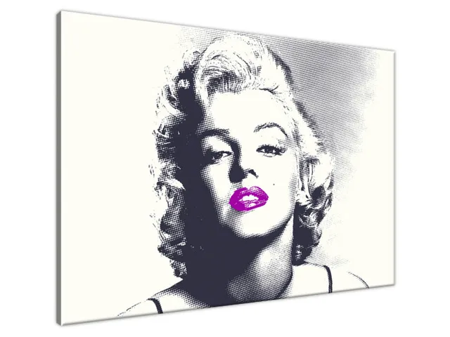 Obraz Marilyn Monroe s fialovými perami