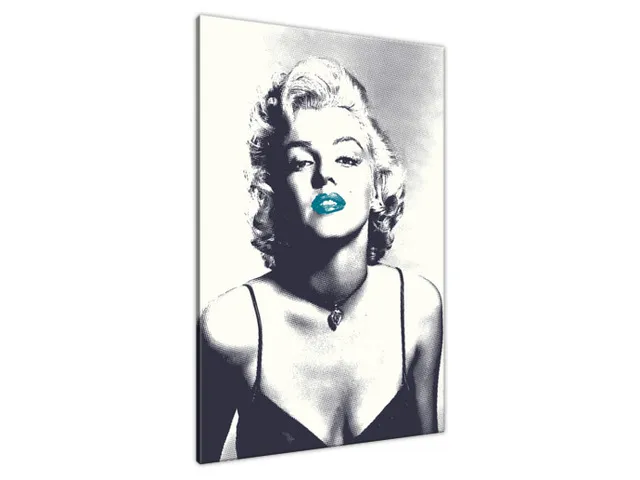 Obraz Marilyn Monroe s tyrkysovými perami