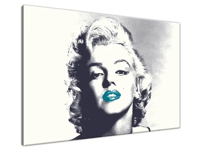 Obraz Marilyn Monroe s tyrkysovými perami