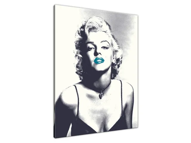 Obraz Marilyn Monroe s tyrkysovými perami