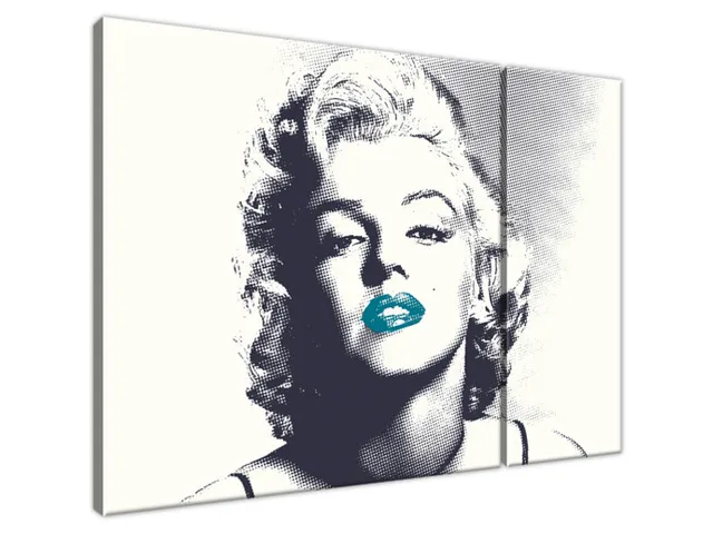 Obraz Marilyn Monroe s tyrkysovými perami