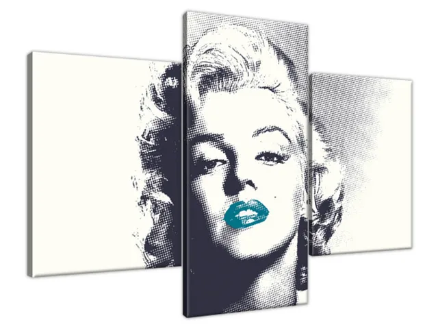 Obraz Marilyn Monroe s tyrkysovými perami