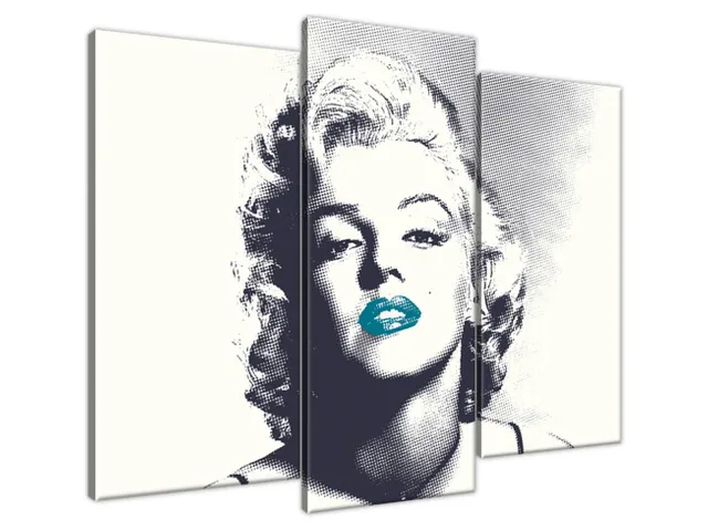 Obraz Marilyn Monroe s tyrkysovými perami