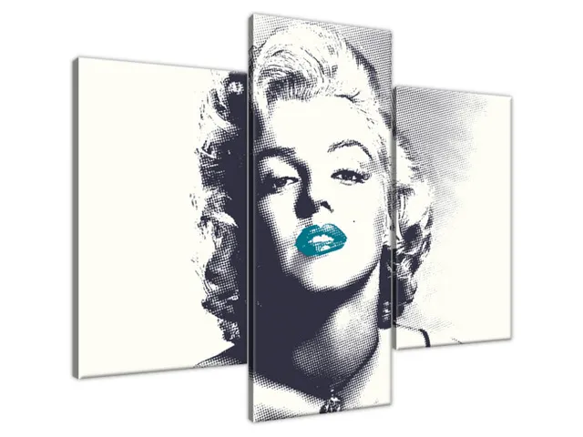 Obraz Marilyn Monroe s tyrkysovými perami