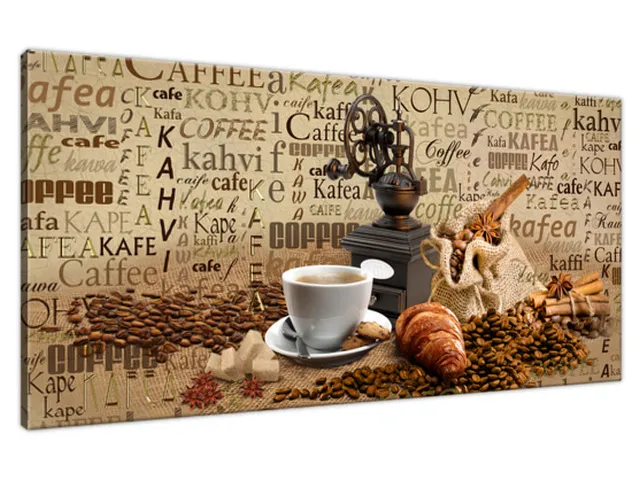Obraz na plátne Aromatická ranná káva