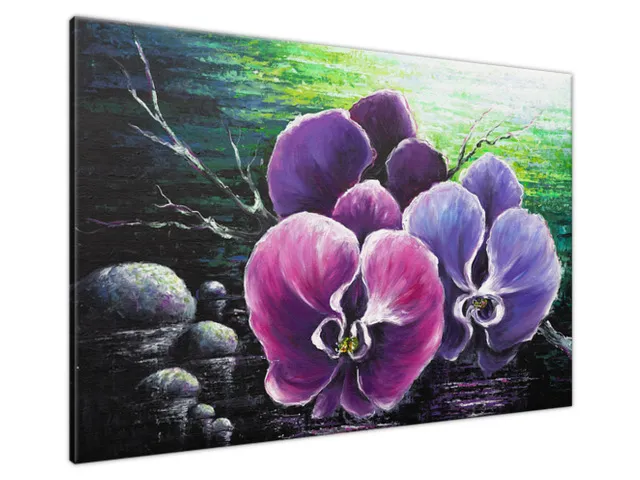 Štýlový obraz Orchidea v rybníku