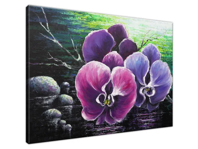 Štýlový obraz Orchidea v rybníku