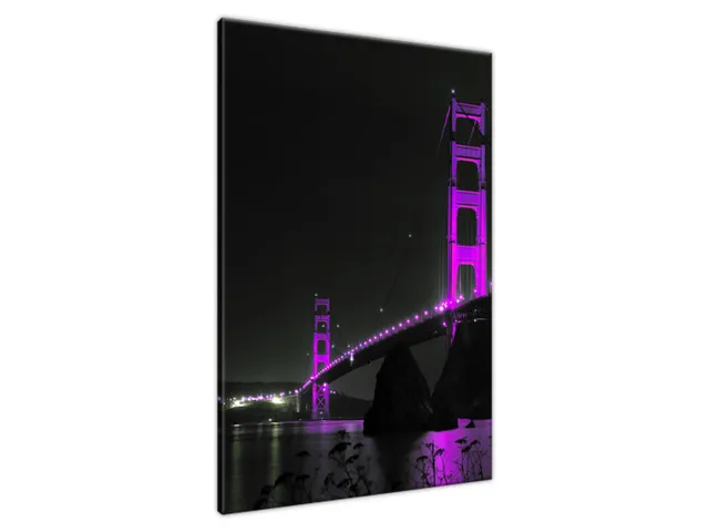 Obraz na stenu Violet Golden Bridge -  Tanel Teemusk