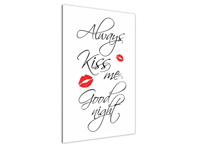 Obraz na stenu s nápisom Always kiss me