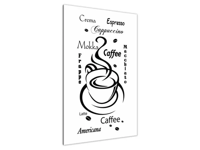 Obraz na plátne s nápisom Crema espresso