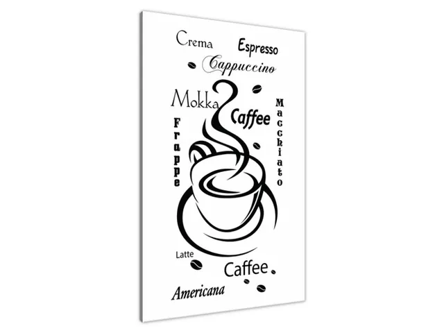 Obraz na plátne s nápisom Crema espresso