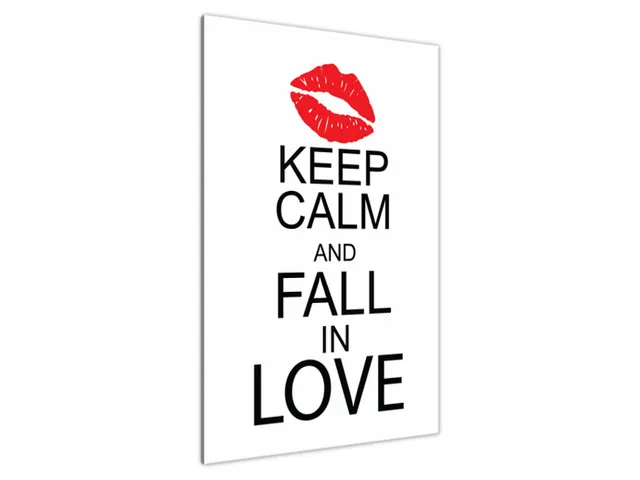 Obraz na stenu s nápisom Fall in love