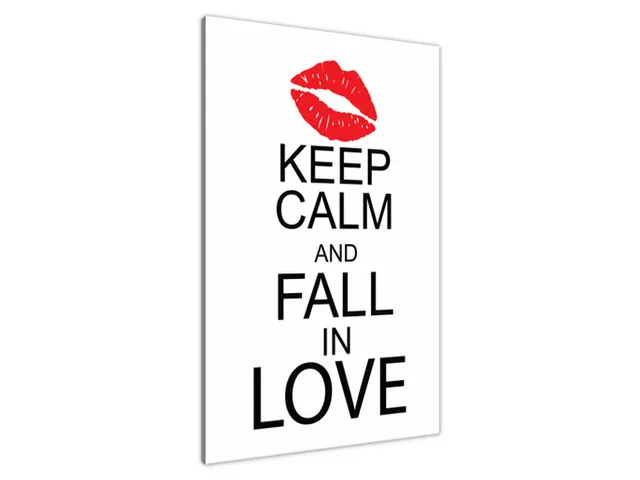 Obraz na stenu s nápisom Fall in love