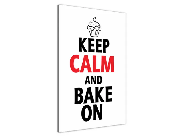 Obraz na stenu s nápisom Bake on