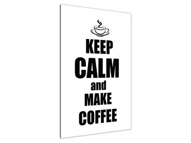Obraz na stenu s nápisom Make coffee