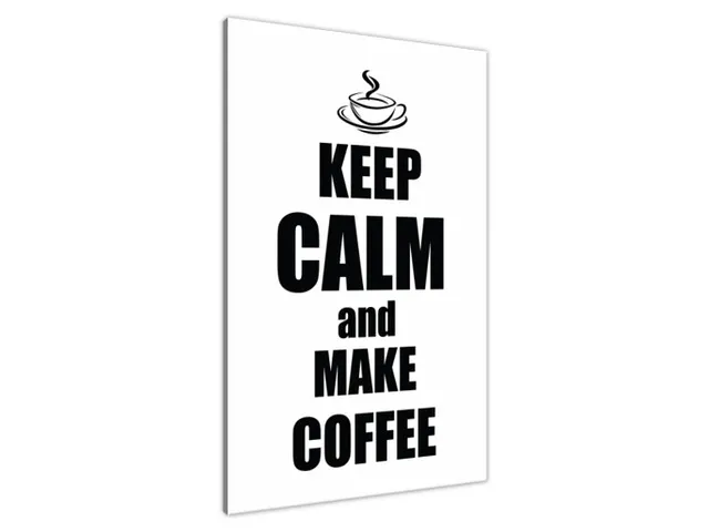 Obraz na stenu s nápisom Make coffee