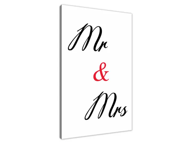 Obraz na stenu s nápisom Mr Mrs