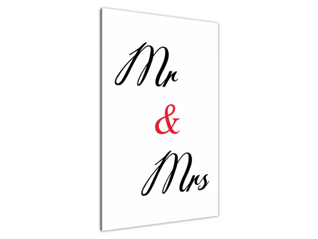 Obraz na stenu s nápisom Mr Mrs