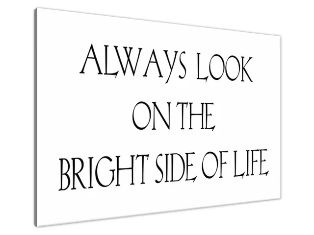 Obraz na plátne s nápisom Bright side of life