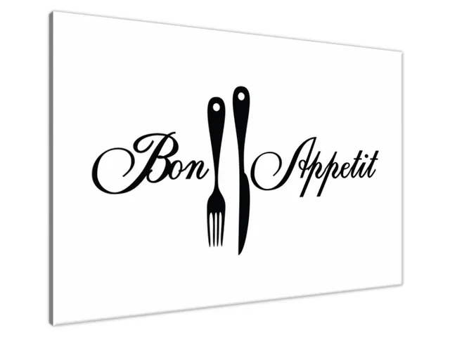 Obraz na plátne s nápisom Bon Appetit