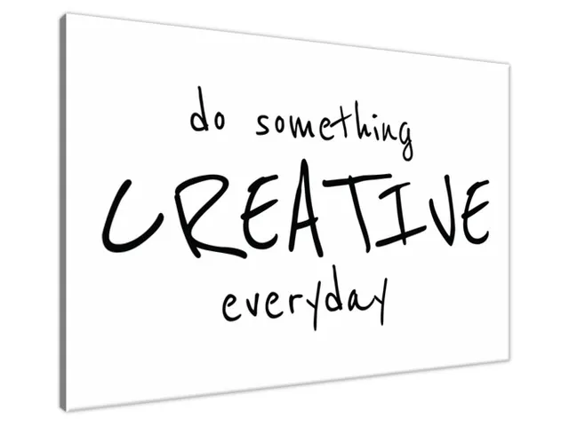 Obraz na plátne s nápisom Creative
