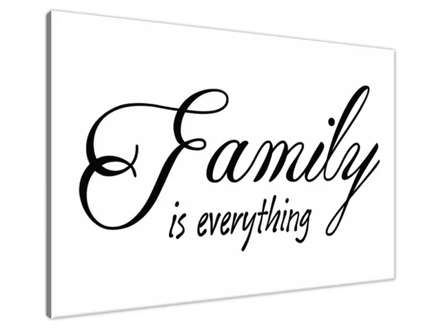 Obraz na stenu s nápisom Family