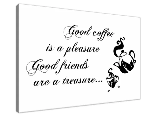 Obraz na plátne s nápisom Good coffee