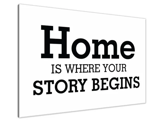 Obraz na stenu s nápisom Home your story