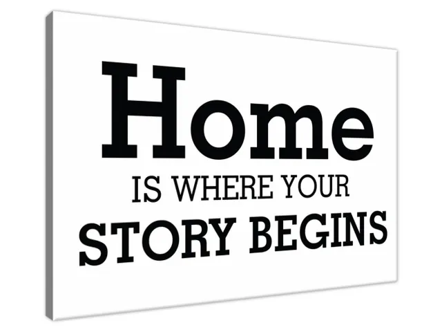 Obraz na stenu s nápisom Home your story
