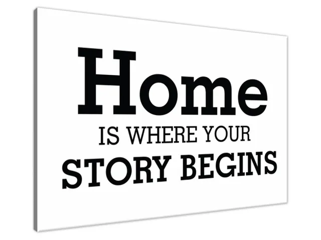Obraz na stenu s nápisom Home your story