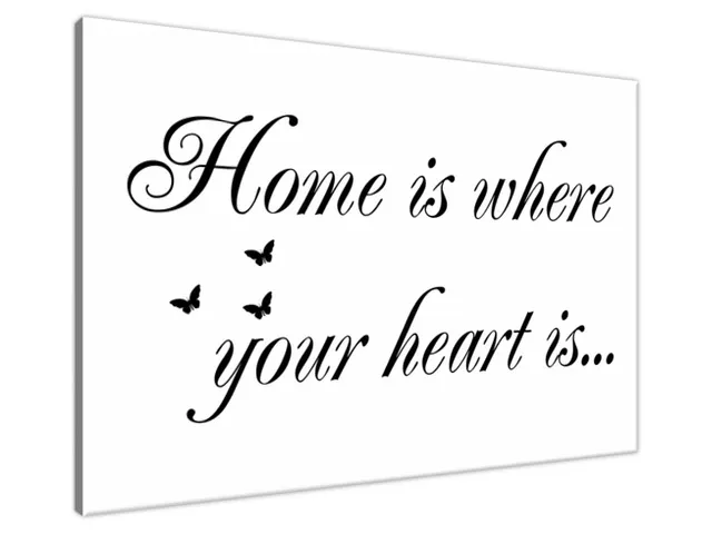 Obraz na stenu s nápisom Home