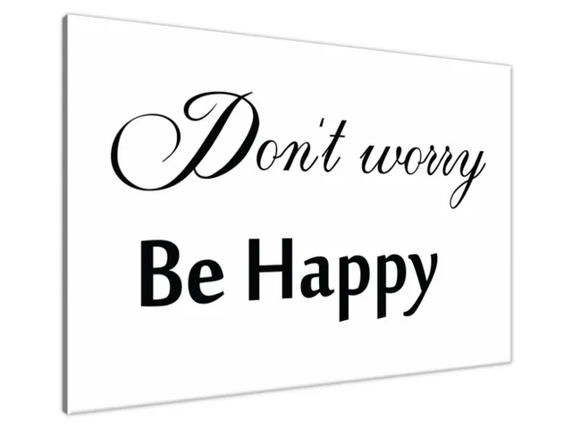 Obraz na stenu s nápisom Do not worry