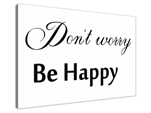 Obraz na stenu s nápisom Do not worry