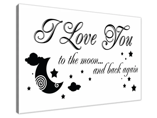 Obraz na stenu s nápisom I love you