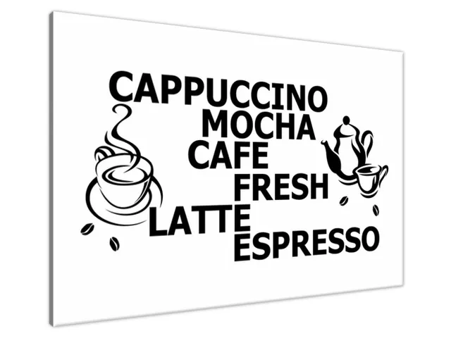 Obraz na stenu s nápisom Šálka cappuccino
