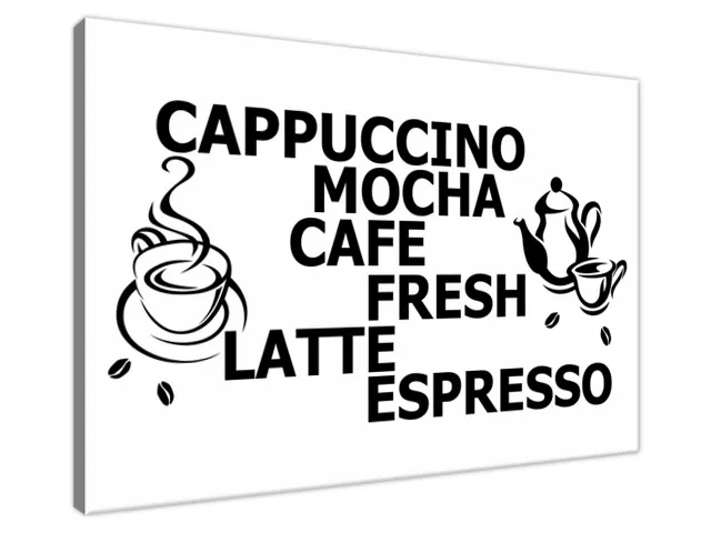 Obraz na stenu s nápisom Šálka cappuccino
