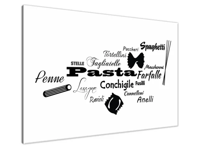 Obraz na stenu s nápisom Pasta
