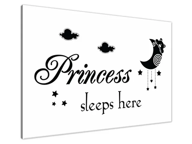 Obraz na stenu s nápisom Princess