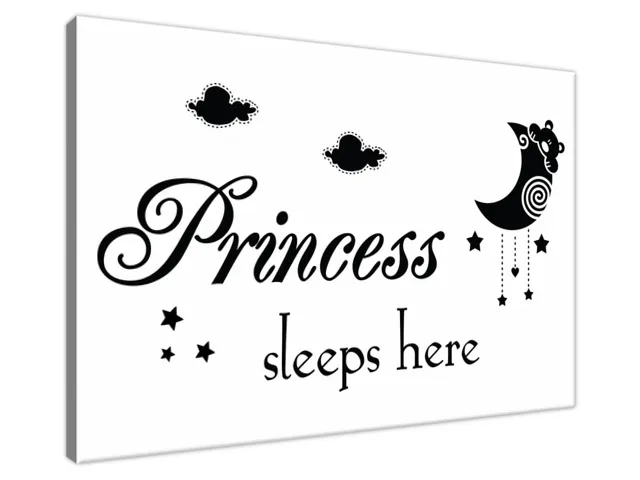 Obraz na stenu s nápisom Princess