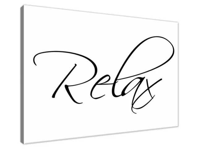 Obraz na stenu s nápisom Relax