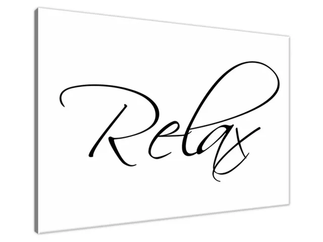 Obraz na stenu s nápisom Relax