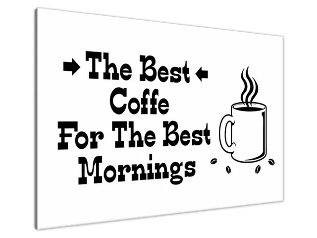Obraz na stenu s nápisom The best coffe
