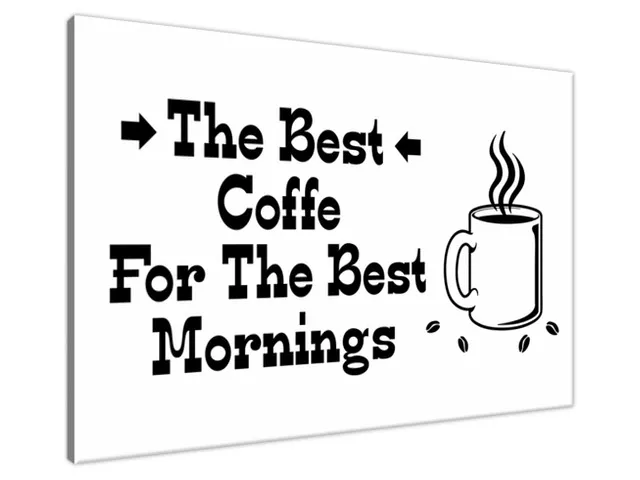 Obraz na stenu s nápisom The best coffe