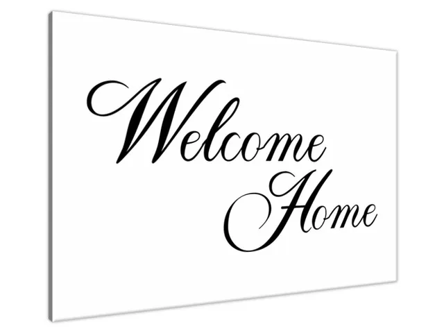 Obraz na stenu s nápisom Welcome home