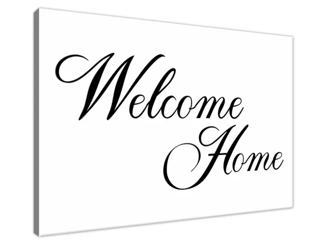 Obraz na stenu s nápisom Welcome home