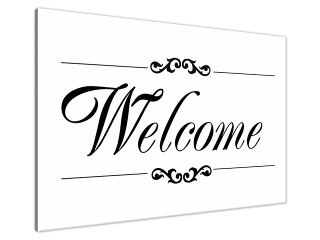 Obraz na stenu s nápisom Welcome
