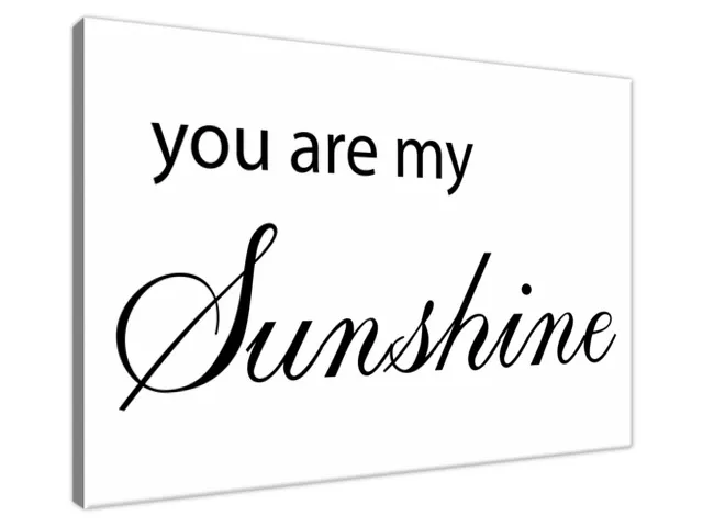 Obraz na stenu s nápisom You are my sunshine